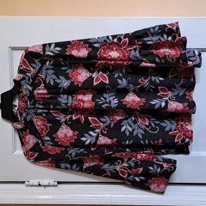 Black/pink/multi-colored blouse